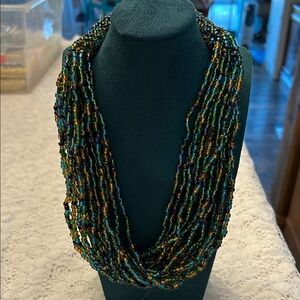 Vintage Multicolor Beaded Necklace